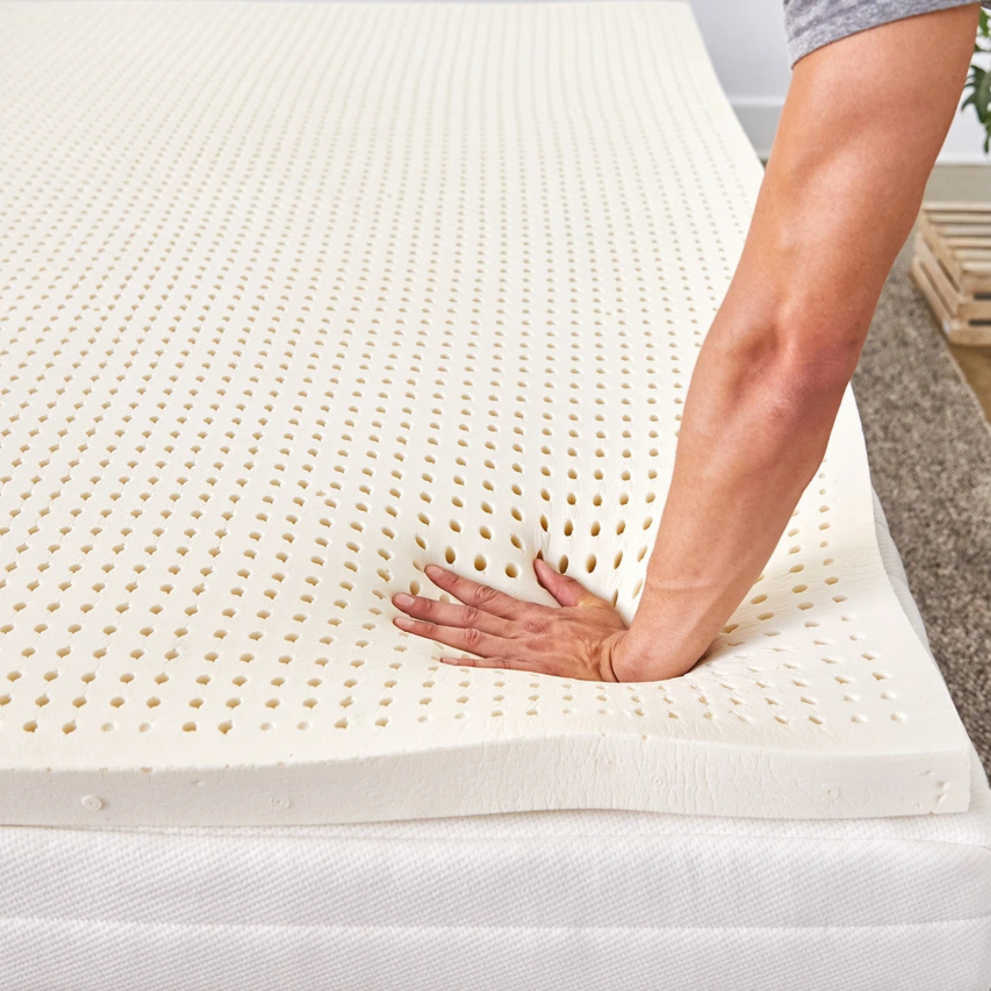 Sagebeds Pure Green® Natural Latex Mattress Topper GOLS Certified