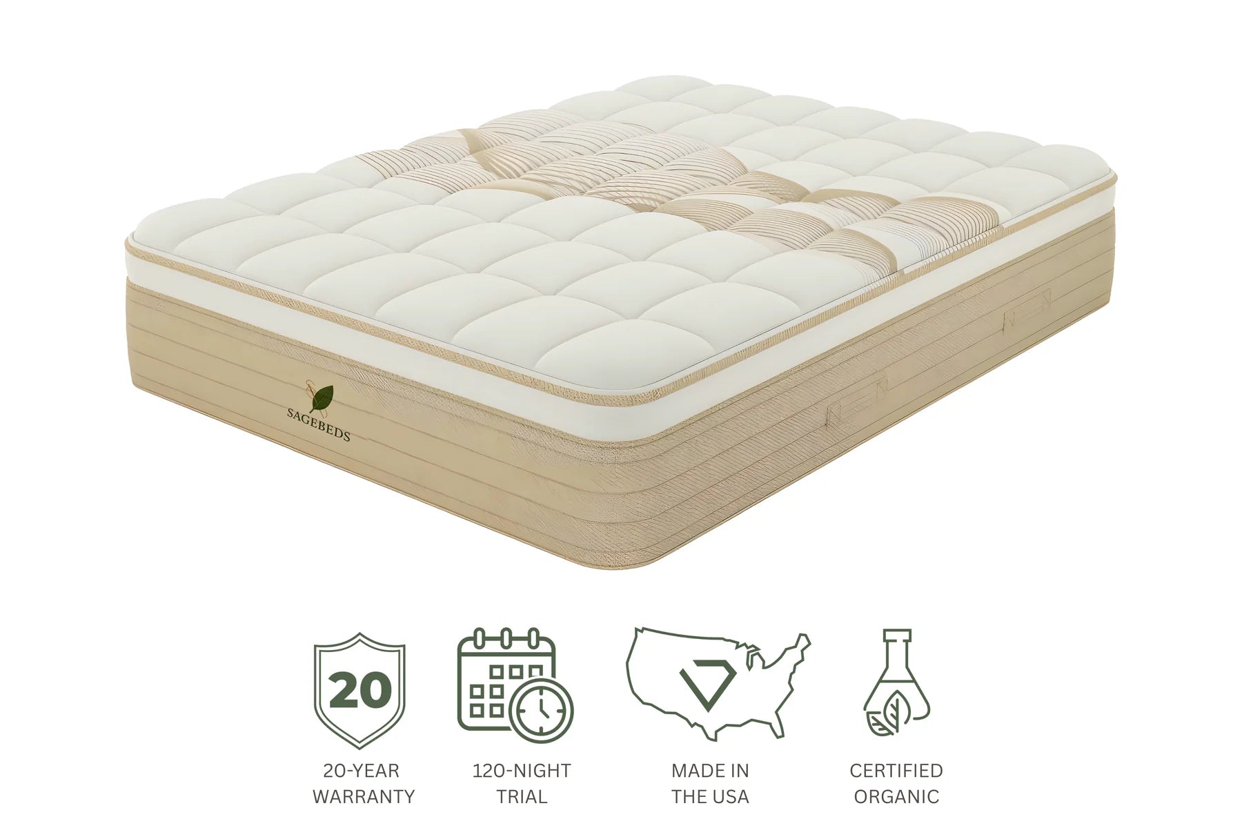Sage Natural Euro Top Hybrid Mattress