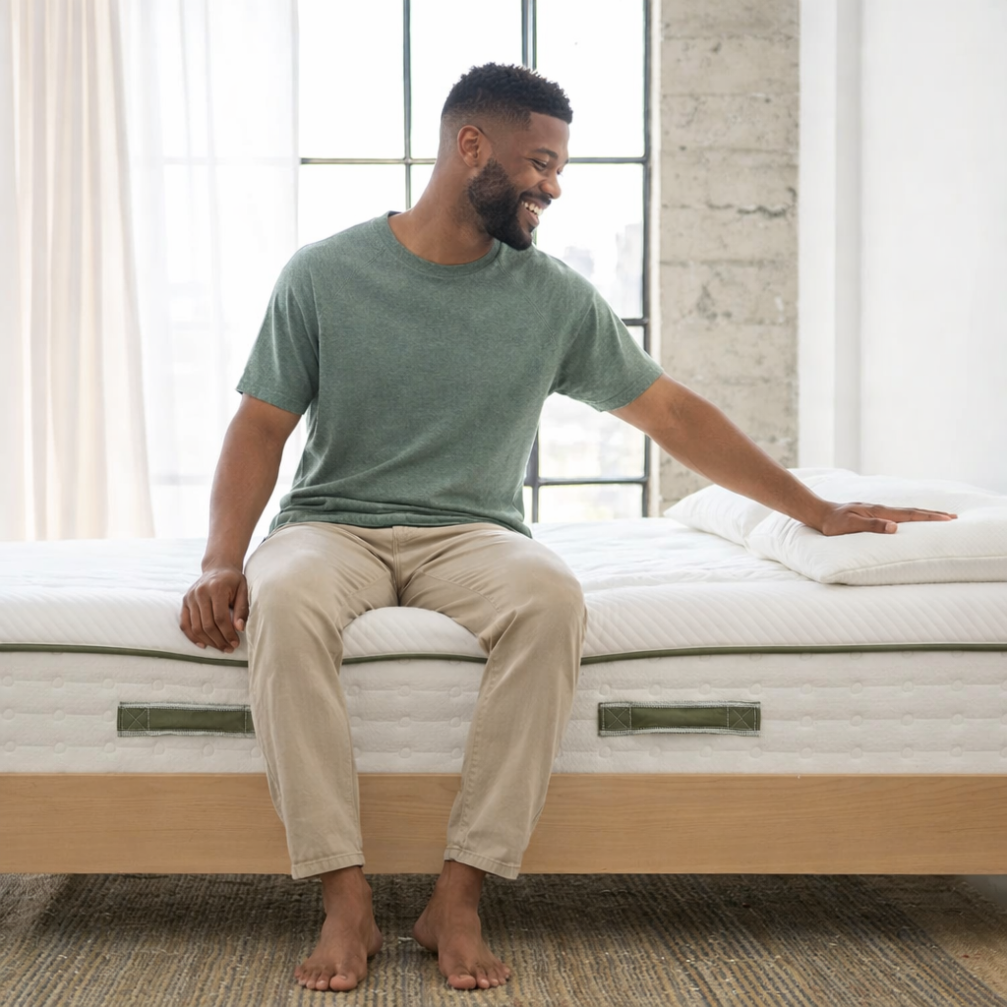 Sagebeds Pure Green® Natural Latex Mattress Topper GOLS Certified