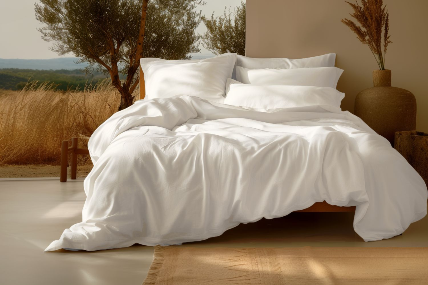 Sage Organic Cotton Sateen Sheet Set